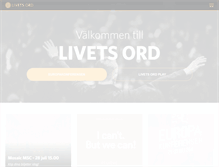 Tablet Screenshot of livetsord.se