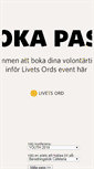 Mobile Screenshot of bokapass.livetsord.se